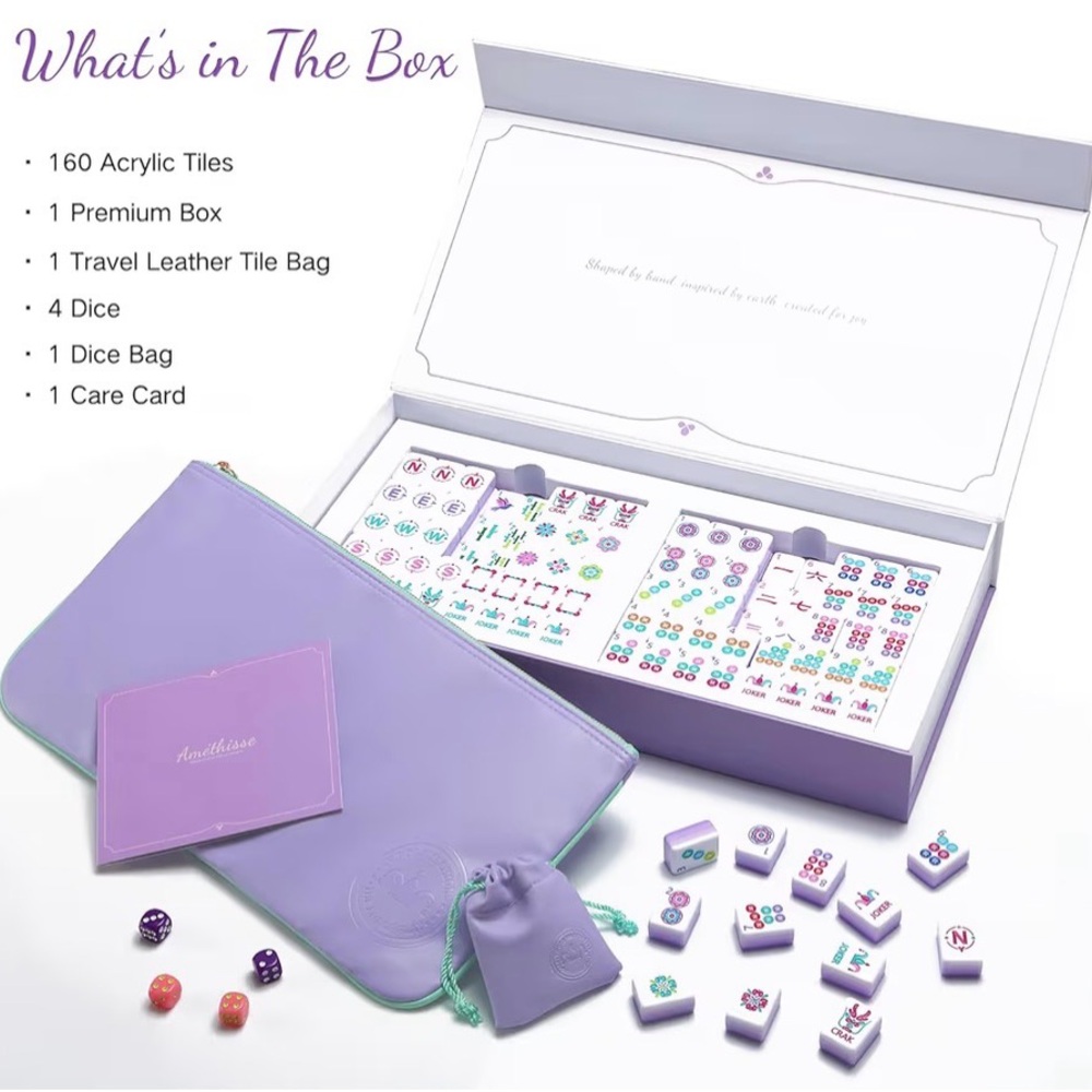 Amithisse Virora Mahjong Set with Pouch